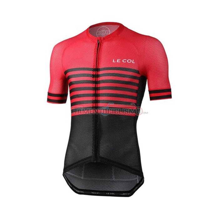 Abbigliamento Ciclismo Le Col Manica Corta 2021 Nero Rosso